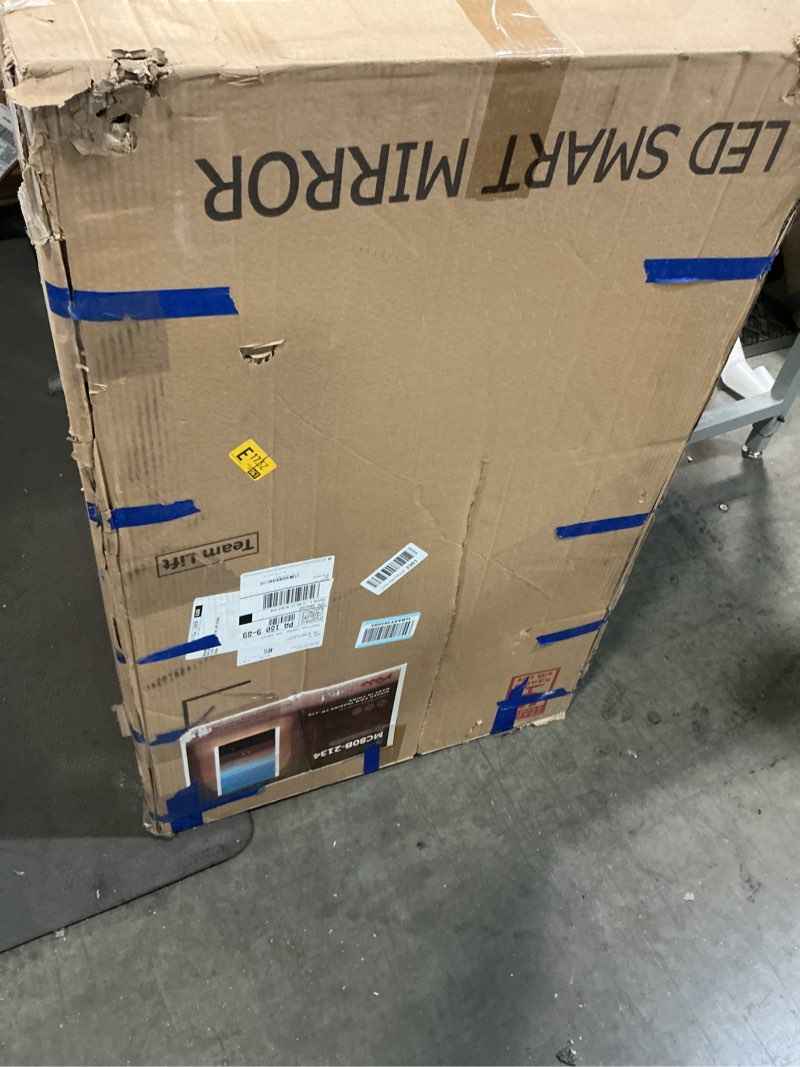 Condition photo showing Good Condition for kww led lighted bathroom medicine cabinet with sockets & usbs, defogger, dimmable, 3 color light makeup mirror, easy to install, wall mounted cabinet (left hinge-21 * 34) left hinge-21*34