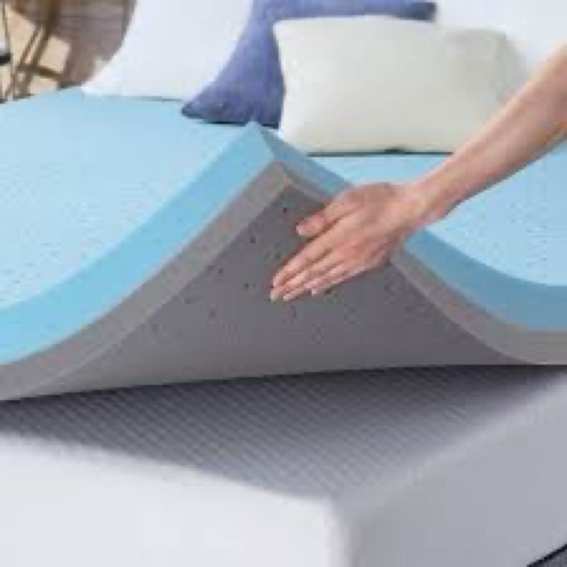 Maxzzz 4 Inch Mattress Topper Queen Size, Firm Memory Foam Bed Mattress Topper, Ventilated Mattress 