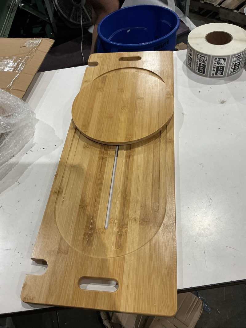 Condition photo showing Good Condition for slide transfer board with track pulley & 360° turntable, heavy-duty sliding board, 500 lb capacity, wooden transfer aid for seniors & disabled, bed, wheelchair, car & toilet, 31.5 x 11 x 1 in