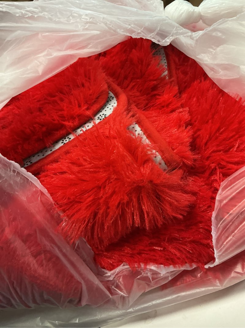 Condition photo showing As Is for BENRON Fluffy Red Rugs for Living Room Bedroom 4x6, Soft Plush Fuzzy Shaggy Rugs for Kids Girls Boys Room Decor, Washable Indoor Floor Carpets 4' x 6' (Rectangular) Red