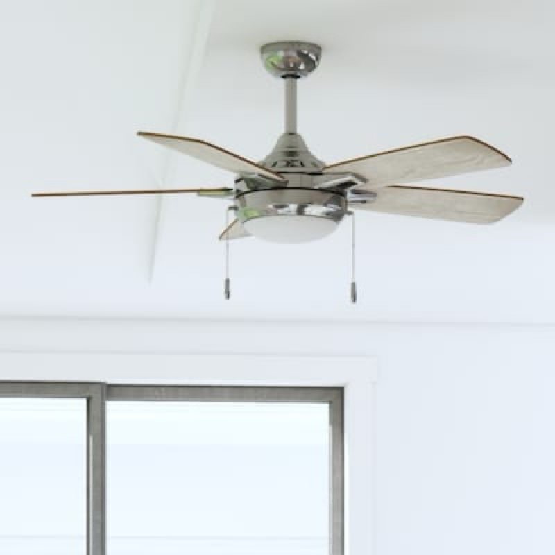harbor breeze audiss 44-in brushed nickel with driftwood/nutmeg blades 