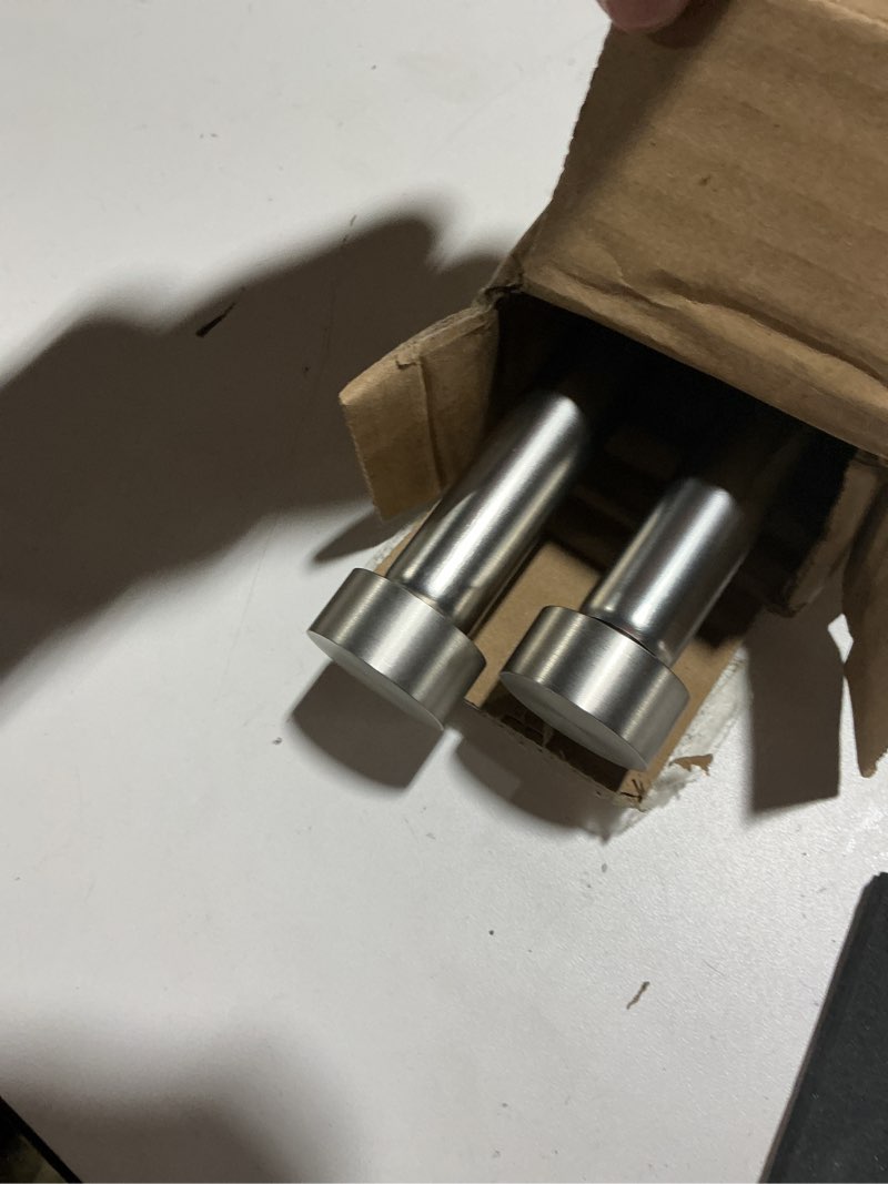 Condition photo showing Good Condition for 2-Pack Curtain Rod for Windows 28-48",Adjustable Window Curtain Rods with Premium Aluminum End Cap Finials and Full Surround Brackets,3/4"(0.062Feet) Diameter,Brushed Nickel Drapery Rods for Curtains 28-48" Brushed Nickel