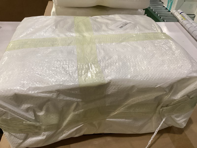 Condition photo showing New/Like New for Luxury Faux Fur Headboard Pillow Queen Size - Large Triangular Wedge Cushion for Bed & Sofa, Fluffy Reading Backrest Bolster with Detachable Neck Roll, Washable Cover & Side Pocket, Ivory White Beige 1 Queen:59x8x20 Inches