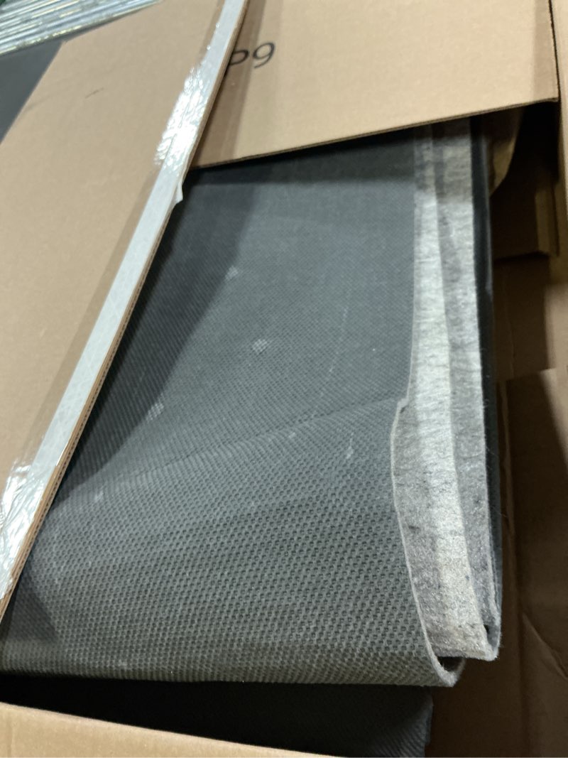Condition photo showing As Is for drymate xl oil spill mat (36" x 59"), premium absorbent oil pad, reusable, washable, durable, waterproof backing contains liquids, protects garage floor surface (usa made)