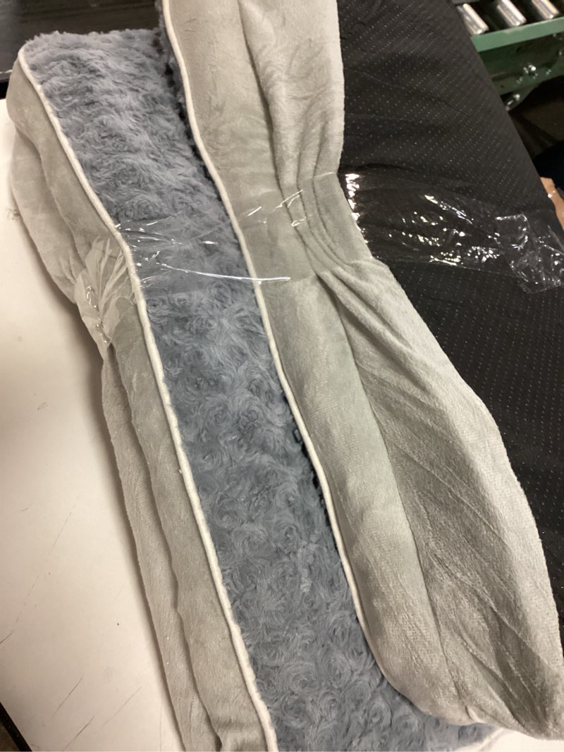 Condition photo showing Good Condition for Orthopedic Dog Bed for Large Medium Sized, Washable Memory Foam Large Dog Bed, Medium Pet Sofa with Removable Cover, Washable Waterproof Pet Couch Beds(Grey, L) Large(36 * 27 * 7.5 In) Grey