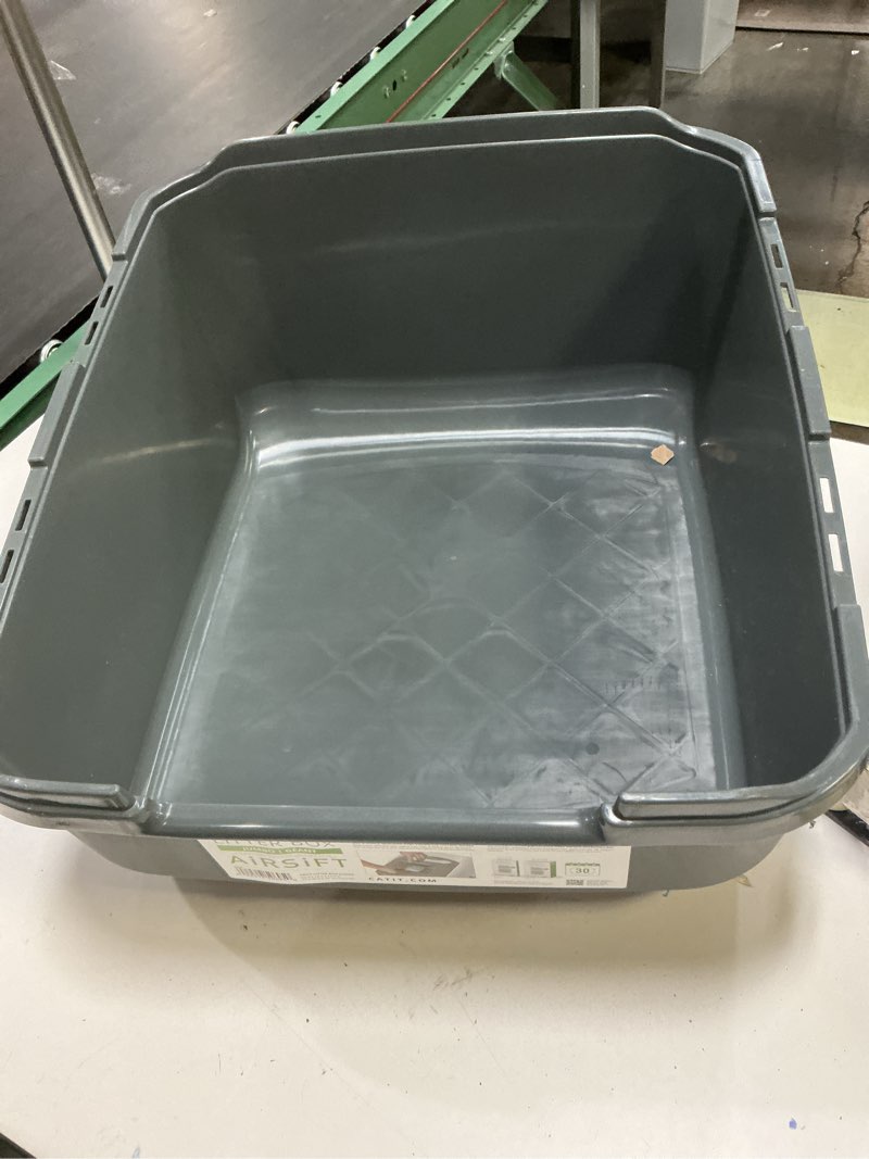 Condition photo showing Good Condition for Catit Airsift Jumbo Hooded Litter Pan, Warm Gray/White - Privacy and Easy Access for Cleaning - Ideal for Larger or Multiple Cat Households