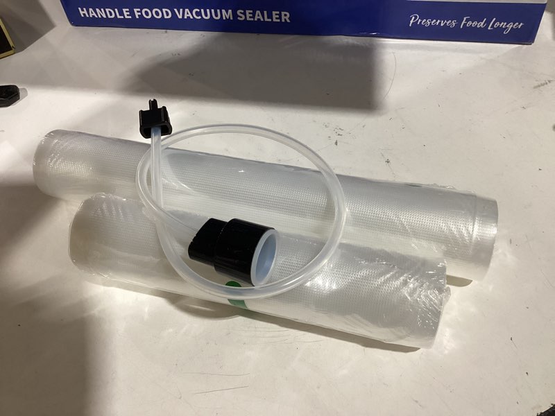 Condition photo showing Good Condition for 95kpa precision pro vacuum sealer, with double heat seal & dual-pump for dry/moist food, 2x strength, food vacuum sealer machine with easy-lock handle, built-in cutter & bag storage, dark gray