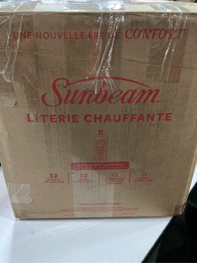 Condition photo showing Good Condition for Sunbeam Electric Restful Quilted Heated Mattress Pad Queen 80" x 60" 12 Heat Settings 12-Hour Auto S