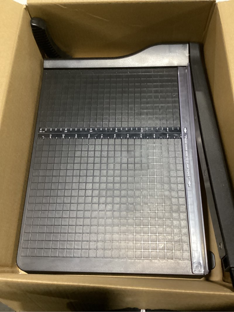 Condition photo showing As Is for (Similar to photo)Amazon Basics Paper Trimmer Cutter for Office and Crafts, Heavy-Duty, Portable Paper Slicer, 15-Inch, 10-Sheet Cardstock 15\"