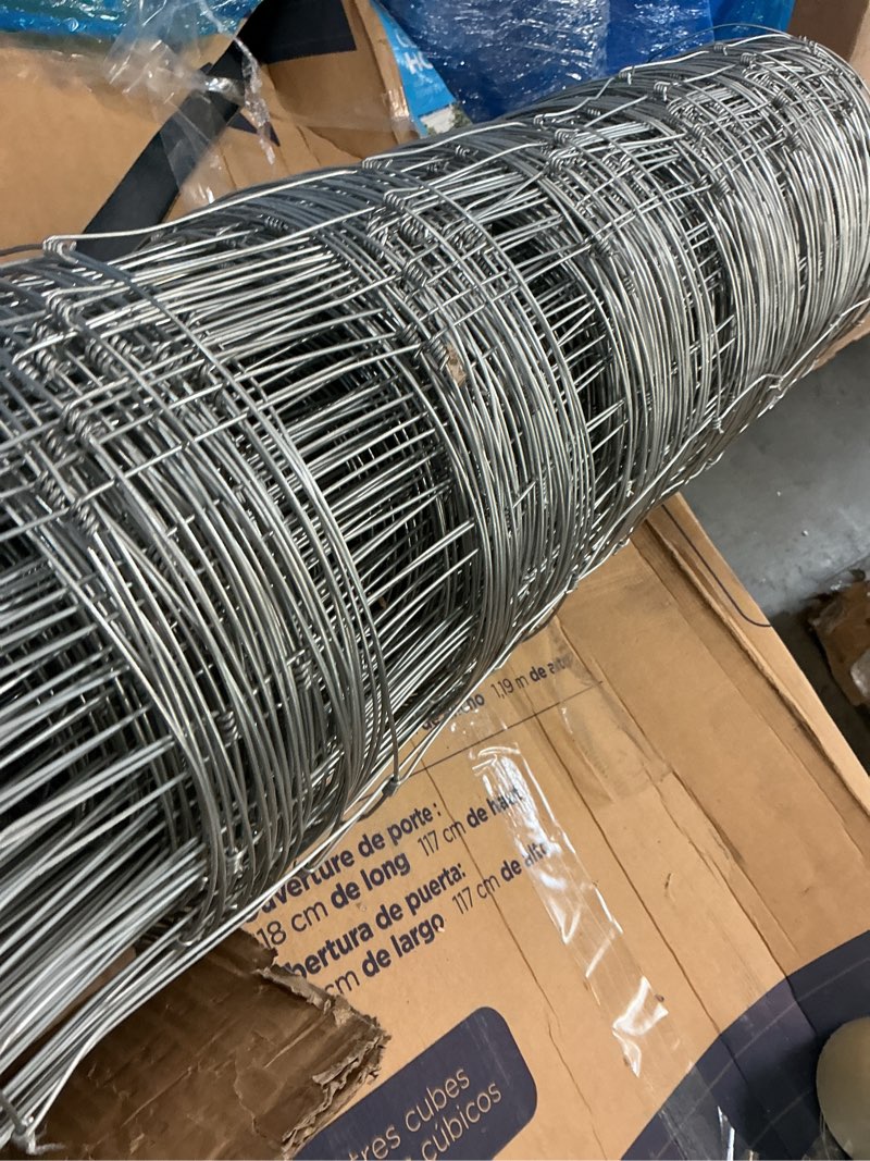 Condition photo showing Good Condition for garveetech cattle farm fence, galvanized wire fencing 14ga heavy zinc coating wire fencing, for goat deer yard livestock animals protection (6x328ft?14ga?) 14ga-6x328ft