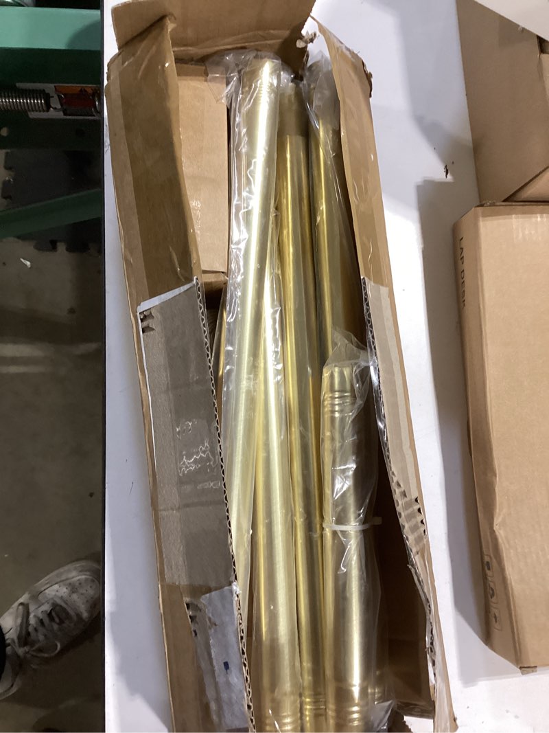 Condition photo showing Good Condition for briofox shower curtain rod adjustable 18-78 inch, no drilling non slip stainless steel spring tension curtain rod for window or bathroom, brushed gold 18-78 inch brushed gold