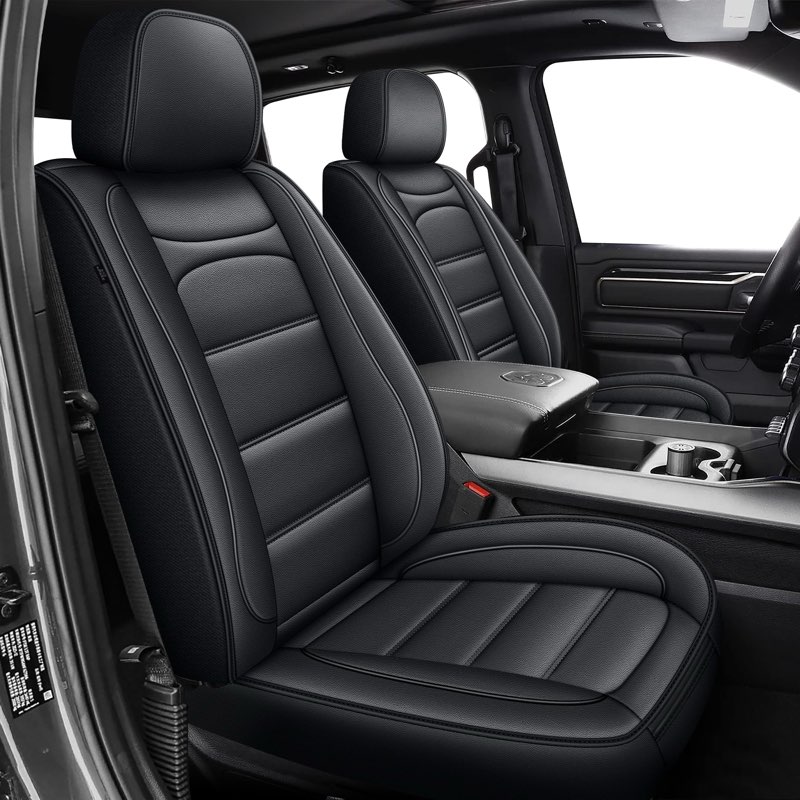 IKABEVEM Seat Covers Fit for Dodge RAM 1500 2002-2025 2026: Compatible with RAM 1500 2500 3500 Crew 