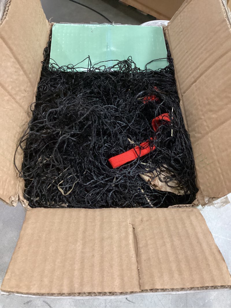 Condition photo showing As Is for bstpcoo nylon bird netting 50'x50' with 2.4" square mesh hawk net for chicken run, poultry netting aviary nets garden bird net for chicken coop nettings roof hawk proof 50'×50'-2.4''