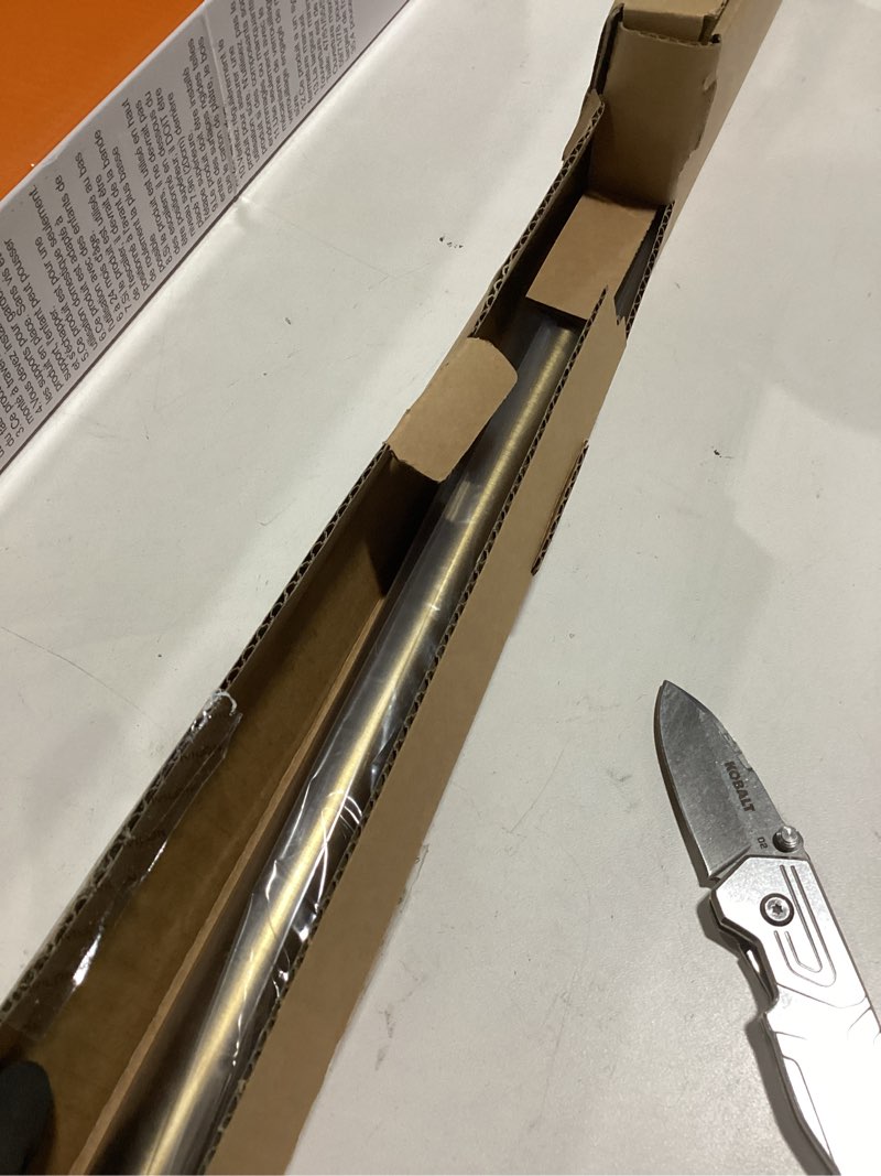 Condition photo showing Good Condition for Ivilon Drapery Window Curtain Rod - End Cap Style Design 1 Inch Pole. 28 to 48 Inch Color Warm Gold 28 to 48 in.