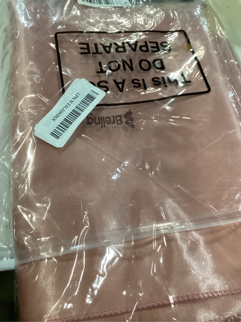 Condition photo showing Good Condition for breling 24 packs black and rose breling disposable plastic tablecloths and satin table runner set, 54 x 108 inch tablecloth, 12 x 108 inch table runners for wedding graduation birthday baby shower black and rose gold 24