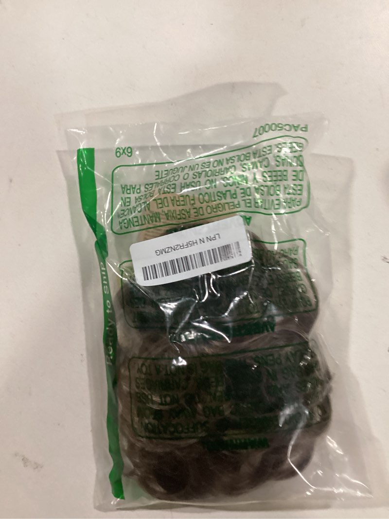 CAISHA Messy Scrunchie Bun Voluminous Wavy Hairpiece Heat-resistant Synthetic Fibres Brown Mix G24A