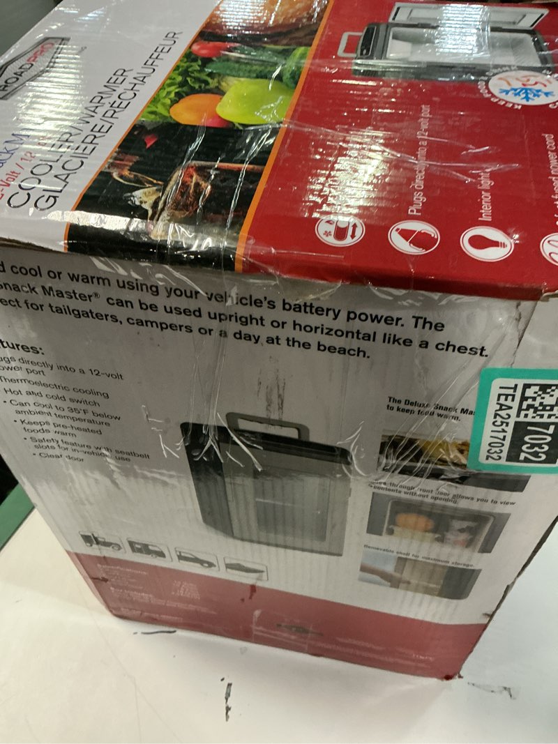 Condition photo showing As Is for RoadPro - Snackmaster Cooler/Warmer - Gray  (similar)