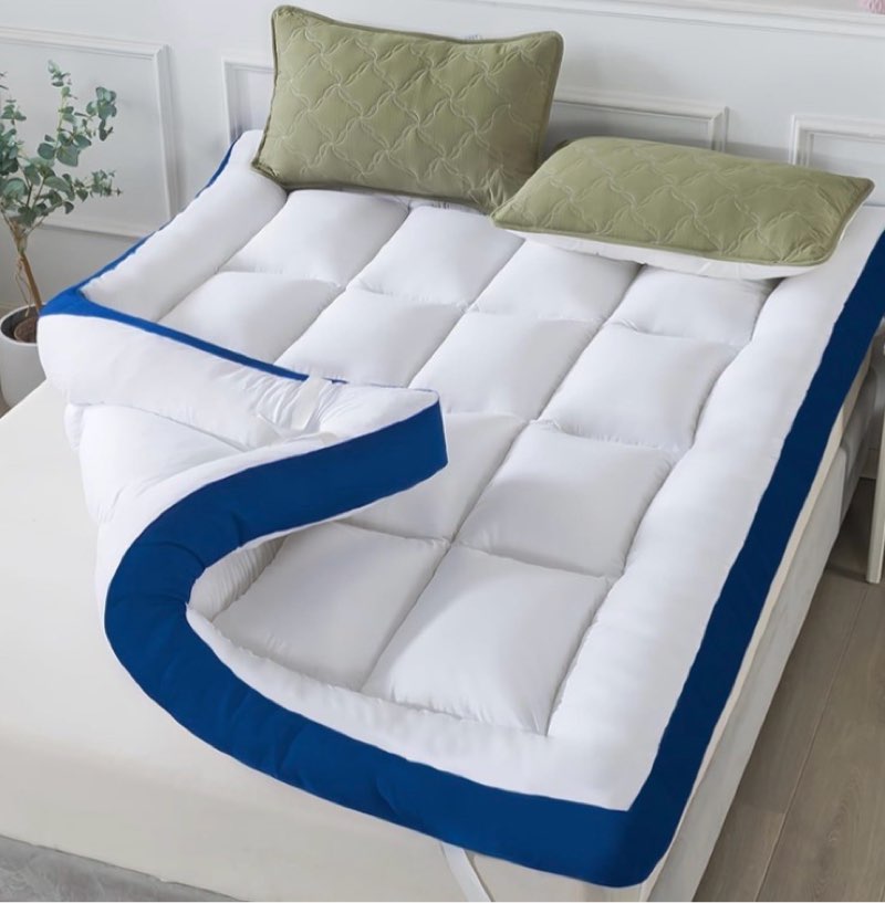 whatsbedding 5 inch twin mattress topper for back pain relief, filled with breathable & soft memory 