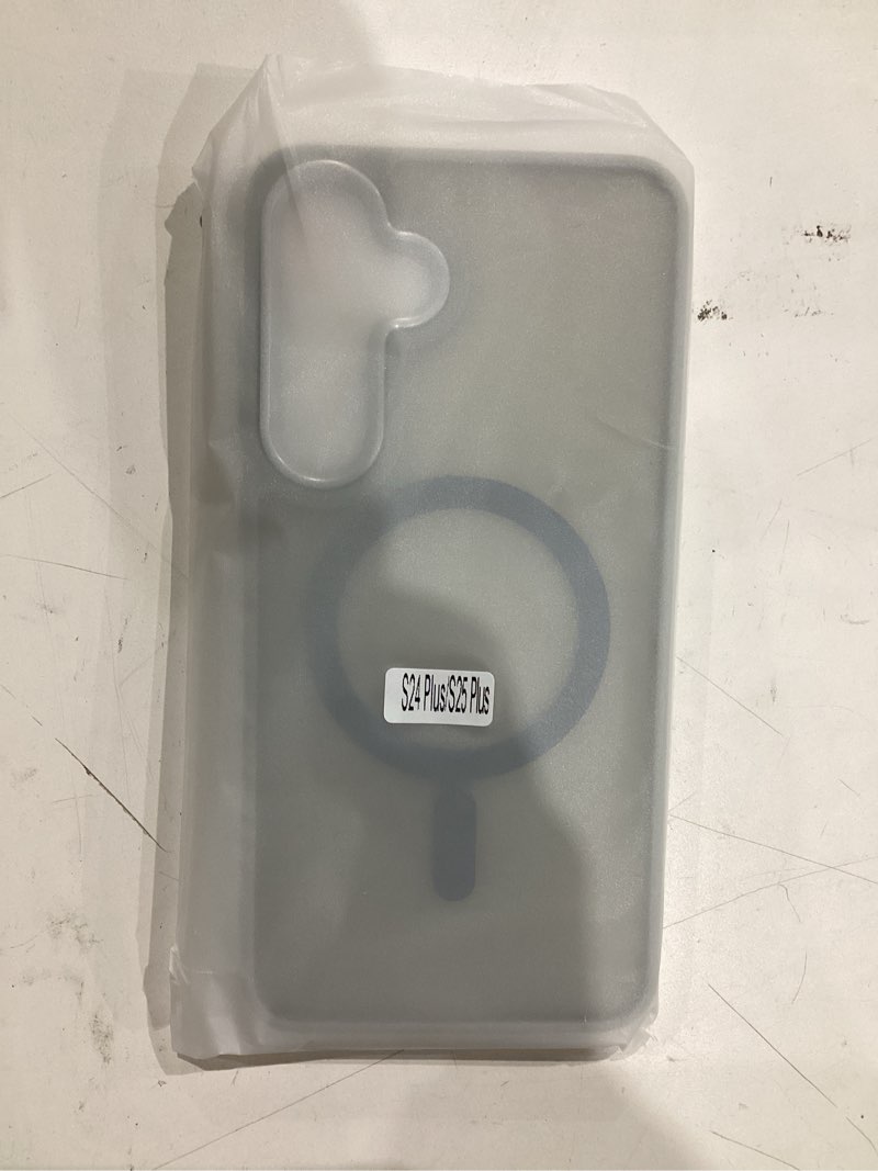 Condition photo showing New/Like New for WRJ for Samsung Galaxy S25 Plus Case,Galaxy S24 Plus Case with Screen Protector,[Compatible with Magsafe] Slim Matte Translucent Magnetic Women Men Shockproof Protective Cover-Grey for Galaxy S25 Plus/S24 Plus 6.7 Inch Grey