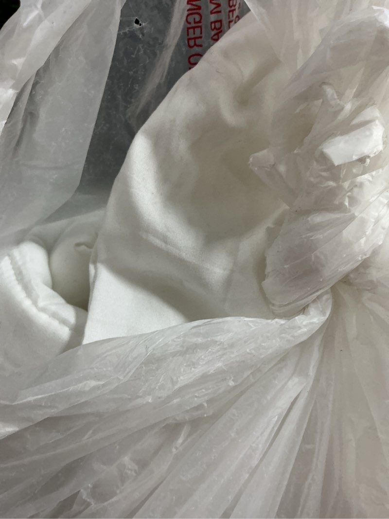 Condition photo showing As Is for downcool comforters queen size, duvet insert, white all season duvet, lightweight quilt, down alternative hotel comforter (white, queen 88x92 inches) lightweight comforter queen white