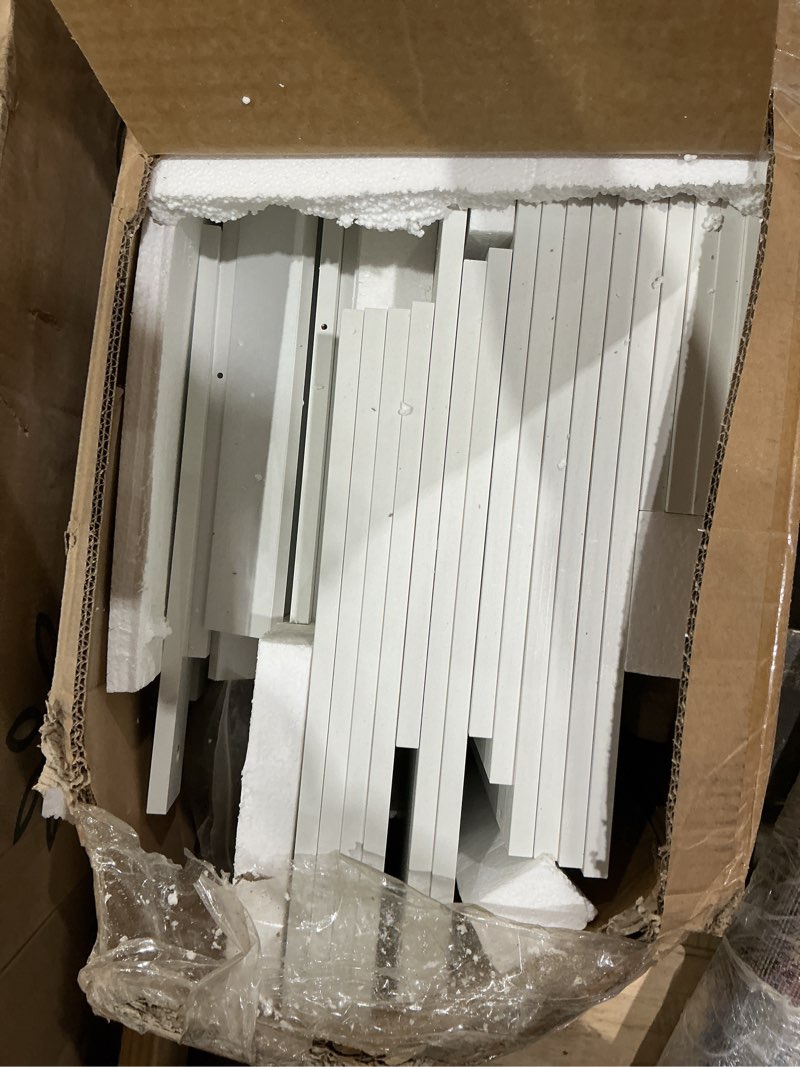 Condition photo showing Good Condition for tribesigns 14-tier shoe rack, white shoe storage cabinet with 22 open cubbies, 46 pairs wide entryway shelf for shoes, modern organizer for closet living room entryway hallway