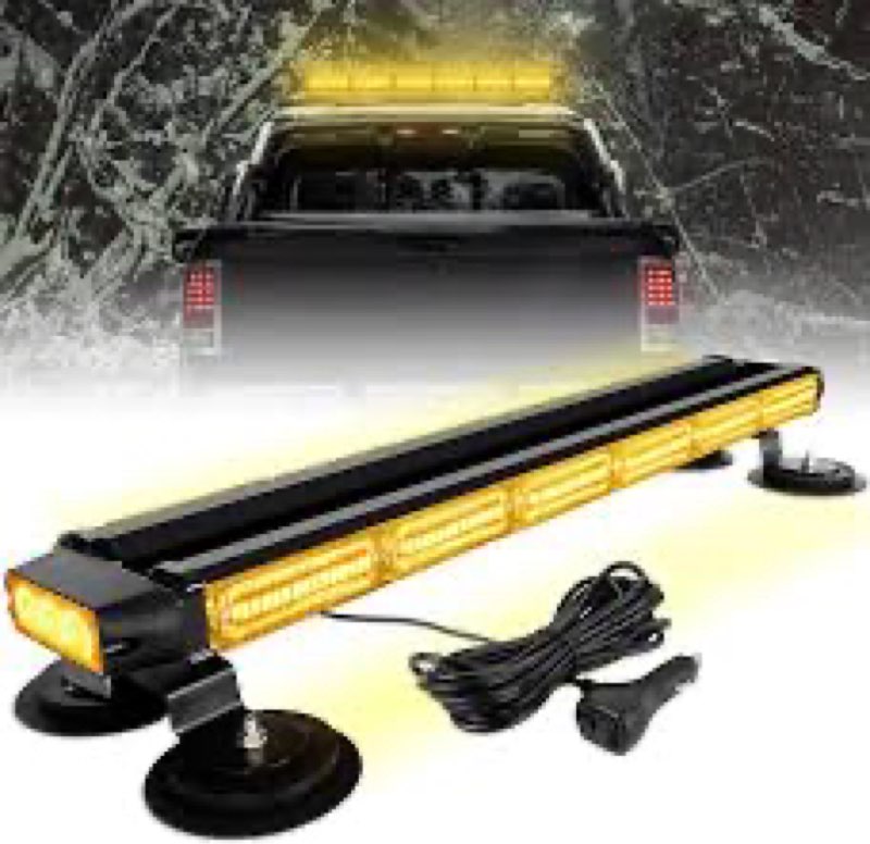 ASPL 26inch 126 LED Emergency Rooftop Strobe Lights Bar w/Controller Double Side Warning Hazard Snow