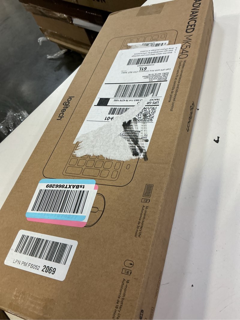 Condition photo showing New/Like New for logitech mk540 advanced wireless keyboard and mouse combo for windows, 2.4 ghz unifying usb-receiver, multimedia hotkeys, 3-year battery life, for pc, laptop 2024 model