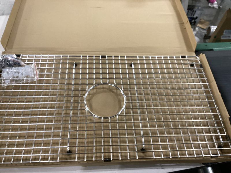 Condition photo showing New/Like New for Serene Valley Sink Bottom Grid 29-1/2" X 15-9/16", Centered Drain with Corner Radius 3/8", Sink Protector NDG3016C