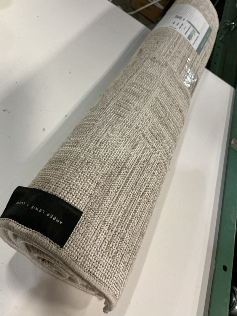 Condition photo showing Good Condition for loloi amber lewis monty collection mot-01 ivory/taupe 2'-7" x 4', .50" pile height, area rug ivory / taupe 2'7" x 4' (rectangular)