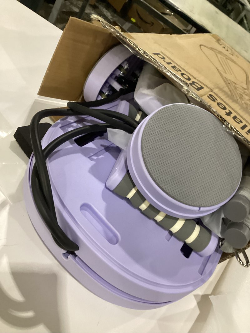 Pilates Board, Foldable Pilates Reformer Set 7 in 1 Multi-Purpose pilates equipment for Women Full B