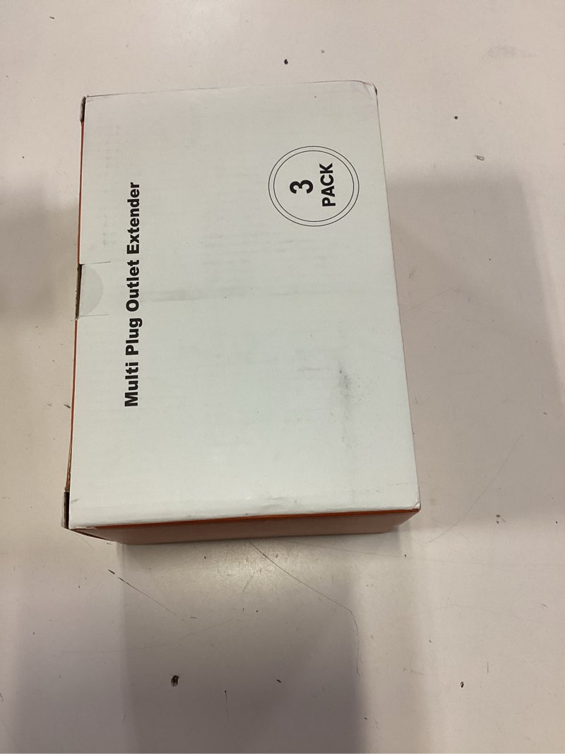 Condition photo showing New/Like New for 3 pack surge protector outlet extender, 6 outlet splitter with 4 usb ports (2 usb c), multi plug wall outlet 1050j power strip, usb wall charger for home office kitchen travel white 3pcs