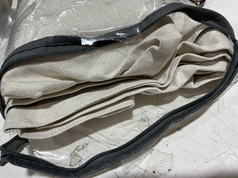 Condition photo showing Good Condition for 100% blackout shield linen blackout curtains for bedroom 80 inches long,back tab/rod pocket living room drapes,thermal insulated textured blackout curtains 2 panels set,50" w x 80" l,cream cream 50"w x 80"l (pack of 2)