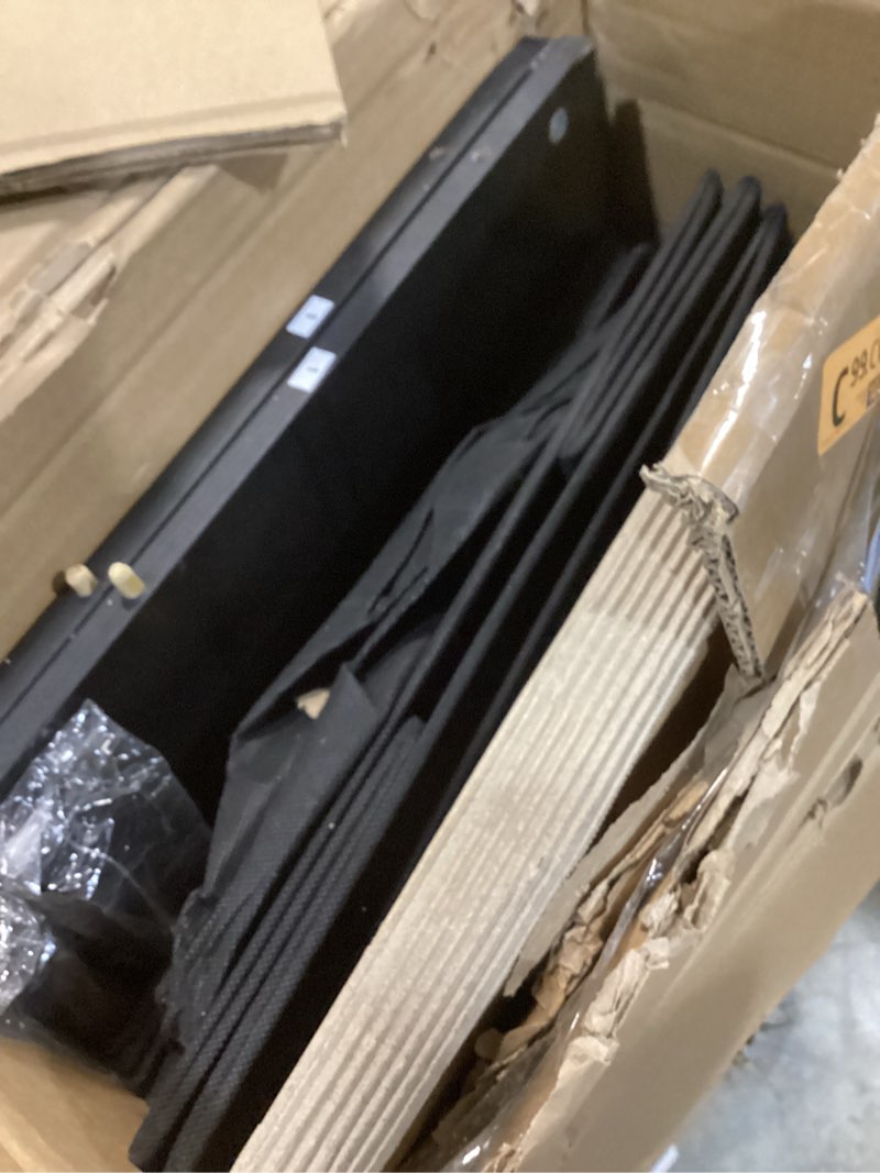 Condition photo showing As Is for Huuger 78.7 inch Long Dresser for Bedroom, 15 Drawer Fabric Dresser for Closet, Large TV Stand for 65, 75, 85 inch TV, Wide Chest of Drawer with Storage, 78.7" W x 12.9" D x 26.7" H, Black