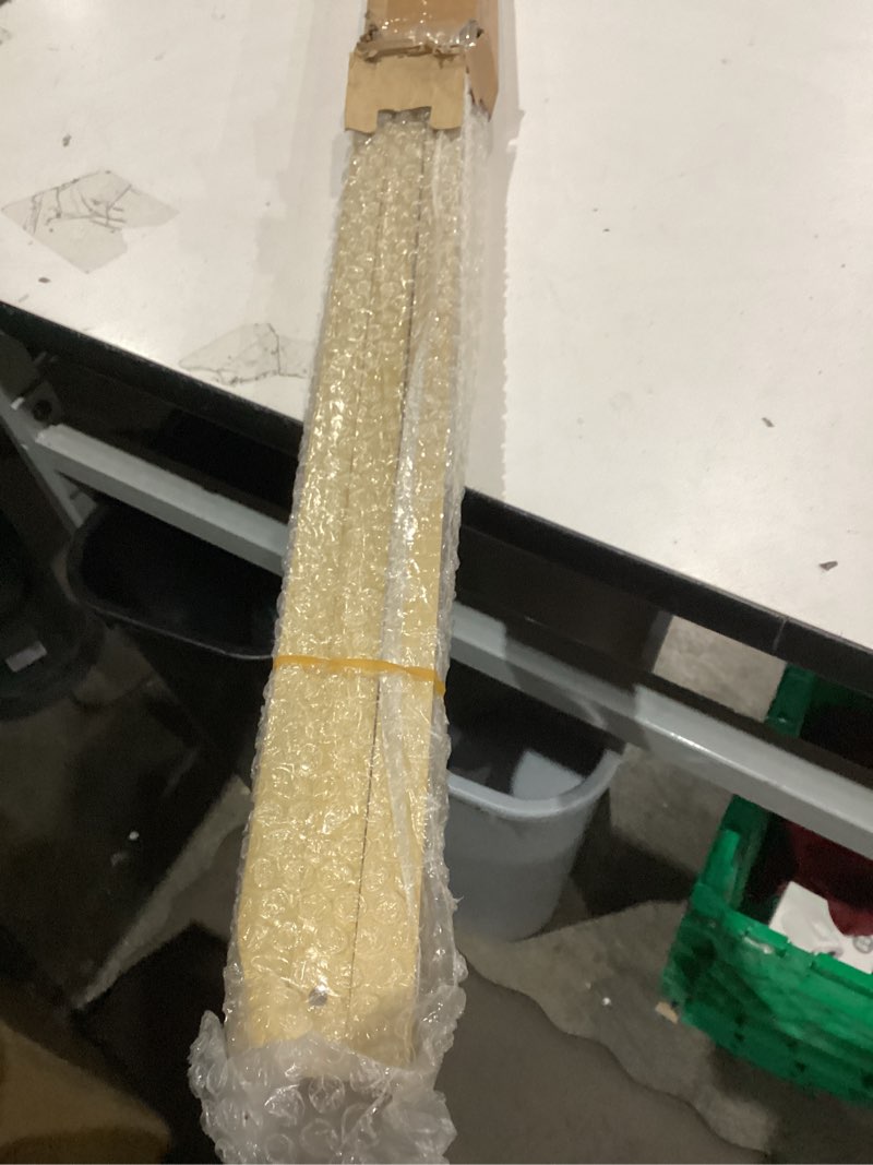 Condition photo showing As Is for VISWIN Upgraded 63" Gold Wooden Easel Stand for Sign, Tripod Easel for Wedding Sign Stand, Welcome Board, Poster, Picture, Canvas Art Easel Floor with Tray for Display & Painting Gold 1 PCS