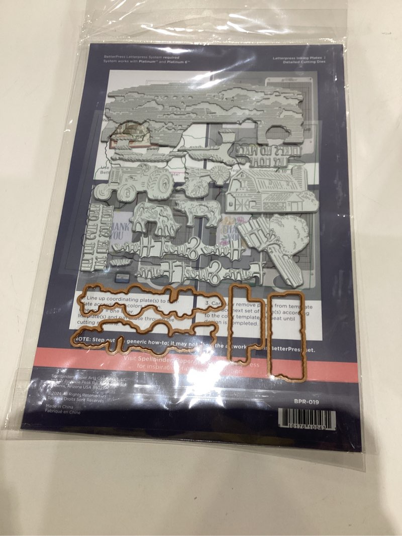 Spellbinders BPR-019 Farm Sweet Farm Registration BetterPress Plate & Die Set from The Justine's Far