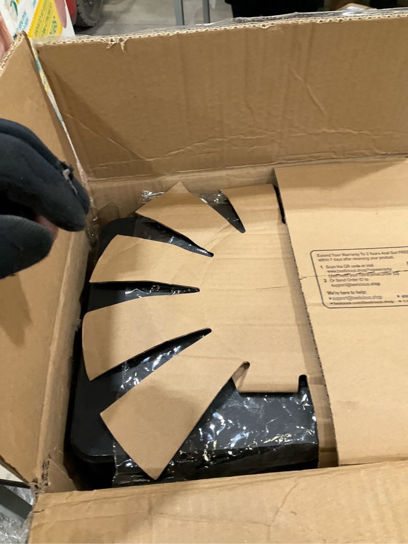 Condition photo showing Good Condition for Beelicious 5.8QT Large Air Fryer, 12-in-1 Digital Airfryer with Clear Window, 40+ Recipes, Flavor-Lock Tech, Shake Reminder, Compact, Quiet, Dishwasher Safe, Nonstick (Black) Dark Black