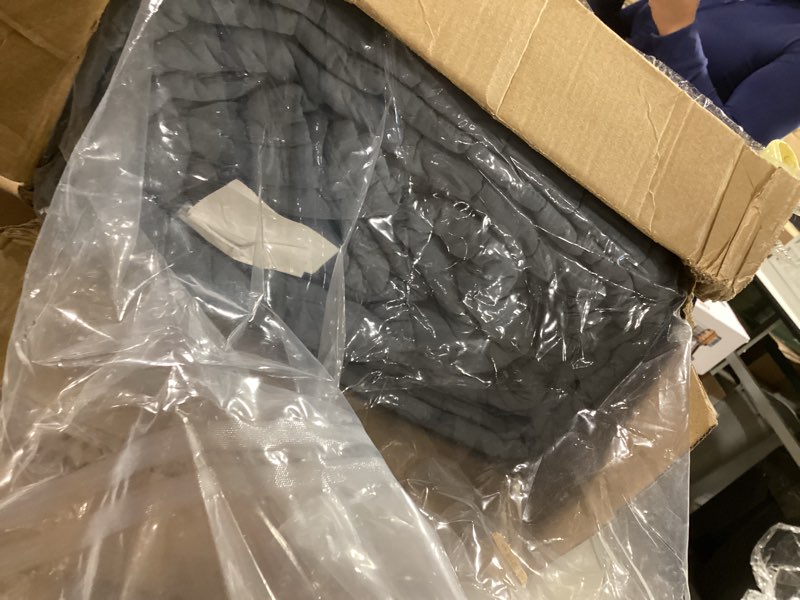 Condition photo showing New/Like New for palassio Blue Grey 100% Cotton Quilt California Cal King Size Bedding Sets with 2 Pillow Shams, Oversized Lightweight Bedspread Shabby Chic Coverlet, Soft Bed Cover for All Season, 3 Pieces Block-dusty Blue California King(118"x106"?