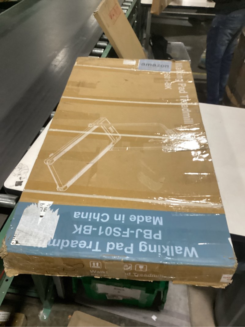 Condition photo showing New/Like New for Smug Smug Walking Pad, Space Saving Design for Home & Office, Quiet Under Desk Walking Pad, 200 Lbs Capacity 3 in 1 Portable Walking Treadmill Bright Black with Handle