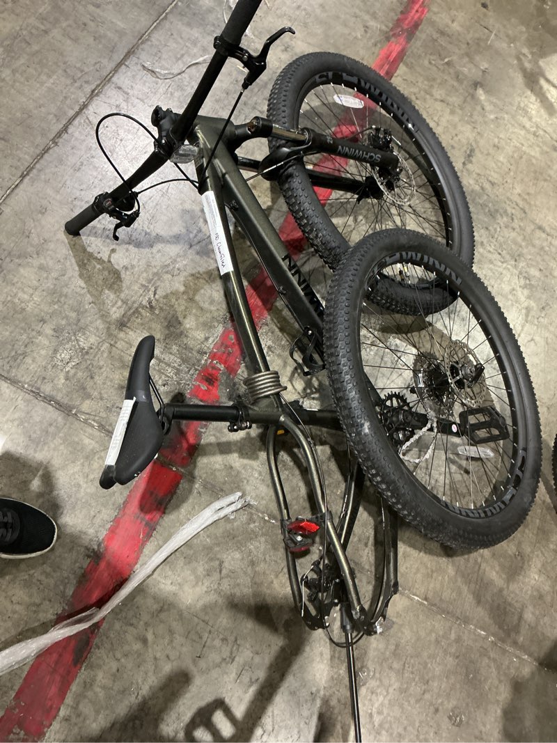 Condition photo showing As Is for schwinn 29 inch, axum comp, adult unisex, mountain bike, large frame, black