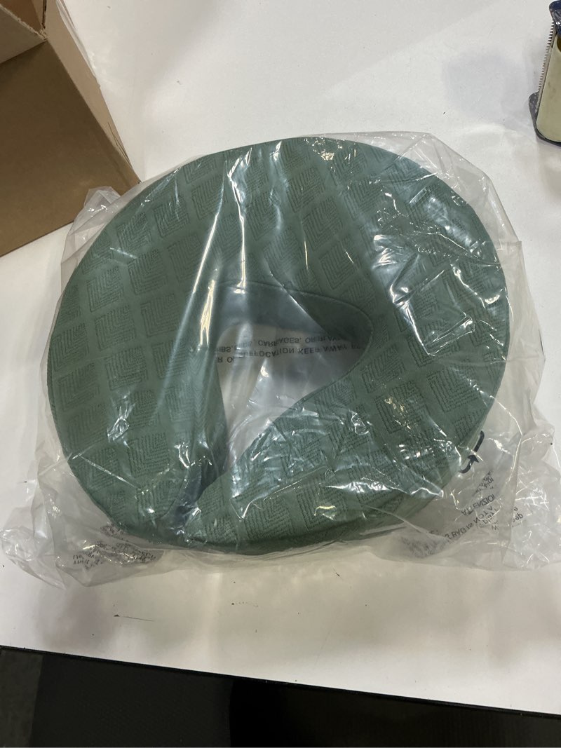 Condition photo showing Good Condition for ( only pillow ) massage headrest for bed,adjustable face down pillow after eye surgery vitrectomy,massage head rest for bed at home mattress,portable massage pillow face cradle (black,6-17in) black 6-17in