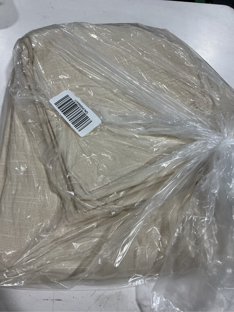 Condition photo showing As Is for linen true blackout curtain (2 pieces)