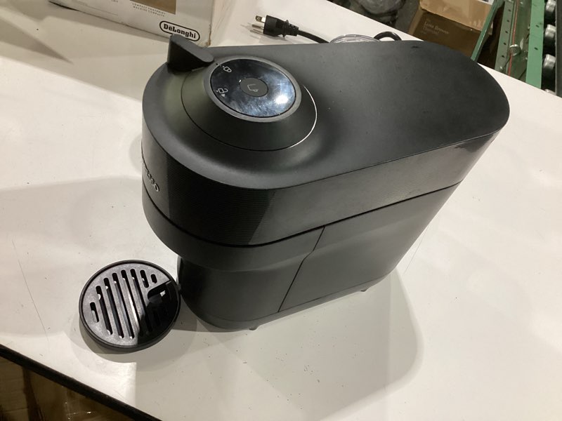 Condition photo showing Good Condition for nespresso vertuo pop+ coffee and espresso machine by de'longhi, liquorice black machine only liquorice black