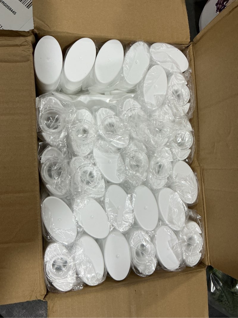 Condition photo showing New/Like New for 30 Pack Empty Deodorant Containers, Bottom Filling, Plastic Oval Refillable Deodorant Containers Twist up Oval Lip Balm Tube for DIY Deodorants Lipstick Crayon Lotion(75ml/2.5oz,White) 75ml/2.5oz White