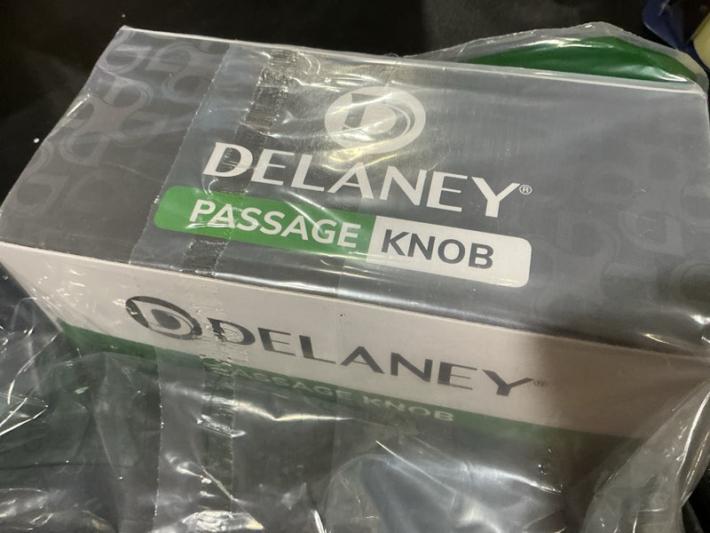Condition photo showing Good Condition for Delaney Hardware D14522 101T-GL-US32D-Passage Galway Knob Passage, Stainless Steel