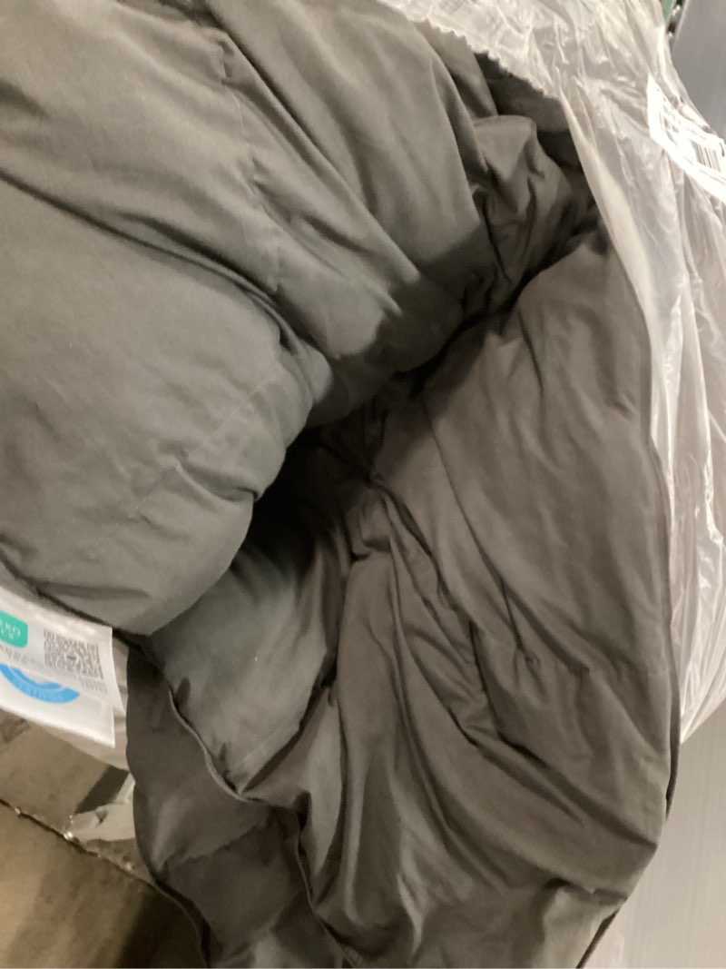 Condition photo showing As Is for (Unknown size) Mattress Topper Queen, Extra Thick Mattress Pad Cover, Plush Pillow Top, Deep Elastic Pocket, Black Queen Black