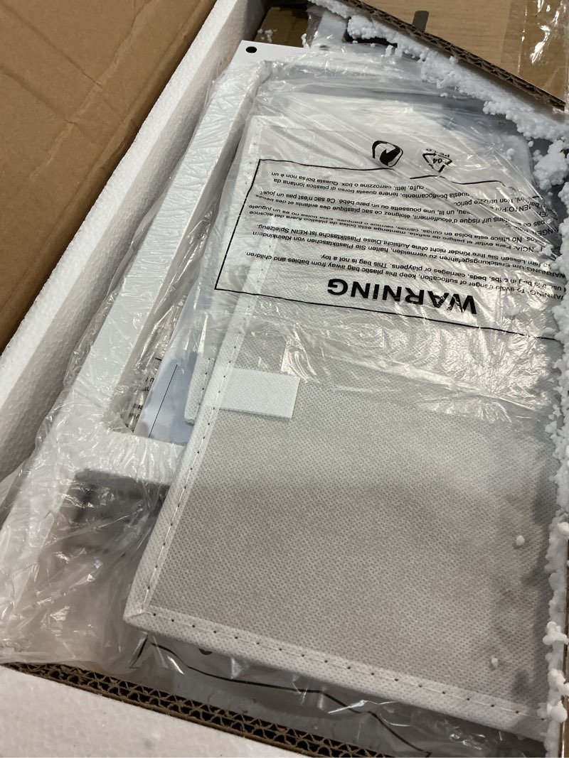 Condition photo showing Good Condition for White Makeup Vanity Desk with Mirror and Lights, Vanity Set with Chair, Make Up Dresser Table with Drawers and Power Outlet for Girls Bedroom Small Space White 31"