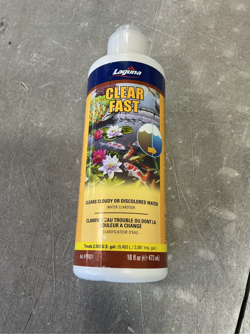 Condition photo showing New/Like New for Laguna Clear Fast Pond Water Clarifier - 16 Ounces (B0028GY94W)