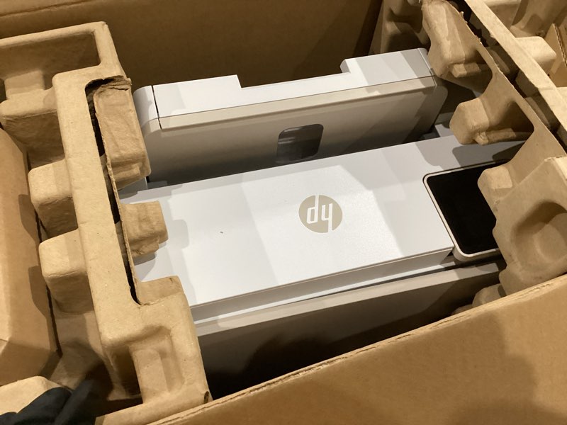 Condition photo showing As Is for hp envy photo 7975 wireless color inkjet photo printer, print, scan, copy, easy setup, mobile printing, best-for-home, 3 month instant ink trial included, ai-enabled (b63k3a) new version