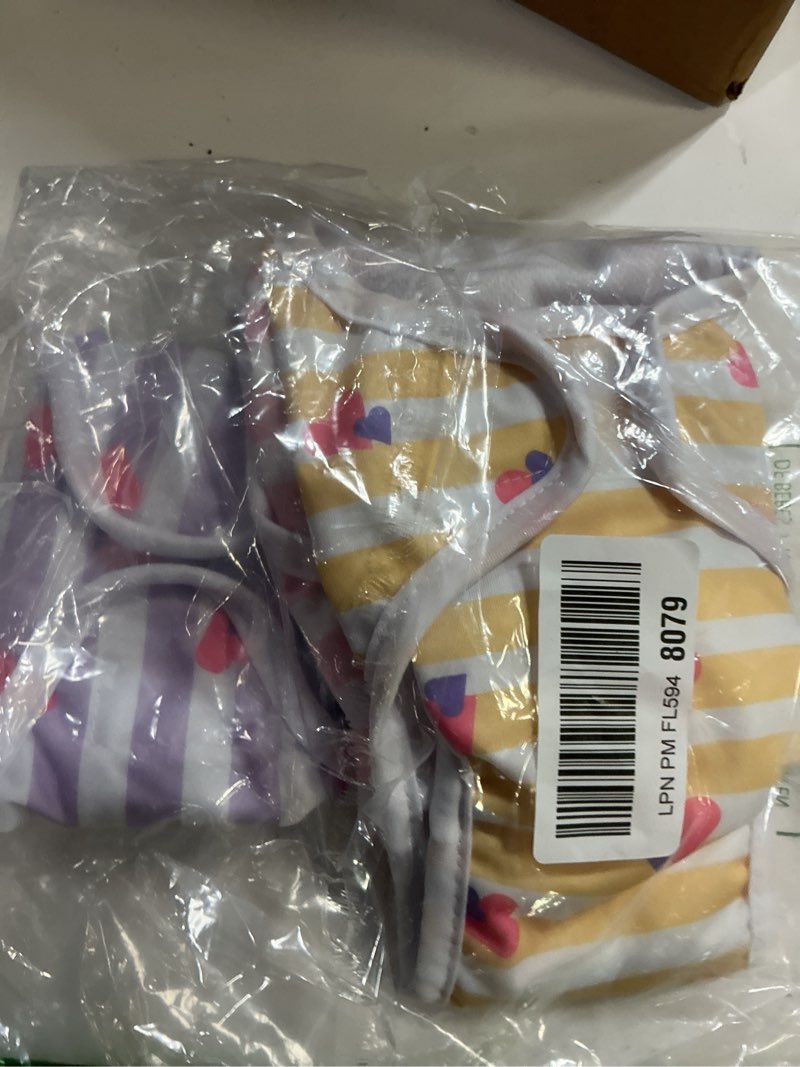 Condition photo showing Good Condition for 3 Pack Washable Female Dog Diaper Onesie Sanitary Pantie with Adjustable Suspender, Reusable Fixed Doggie Diapers, Super Absorbent Leakproof for Small Medium Large Dog in Heat Cycle M Striped Medium(10"-16" Waist)