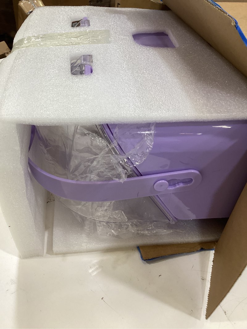 Condition photo showing Good Condition for anylady makeup organizer countertop, skincare holder bathroom counter organizer, storage box cosmetic display cases, teen girl gifts make up organizers for vanity, dresser purple